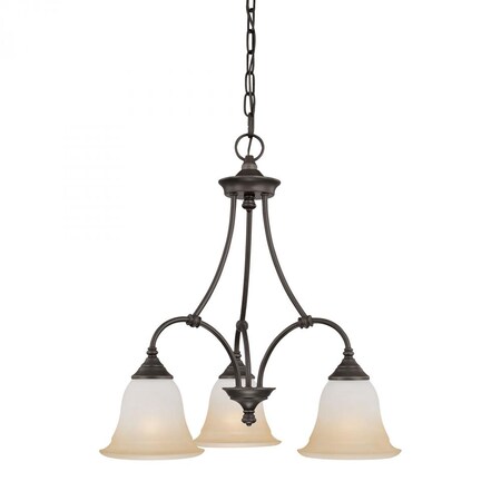 Thomas Harmony 3-Light Chandelier in Aged Bronze SL880362